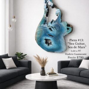 Sea Guitar, Sea de Mars - Piece No. 13  (164x97 cm)