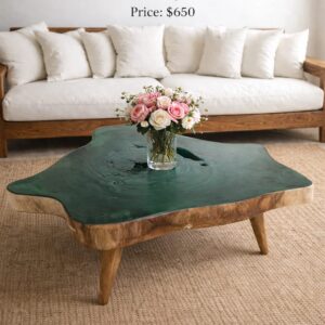 Rosa Esmeralda - Table No. 06  (105x100 cm)